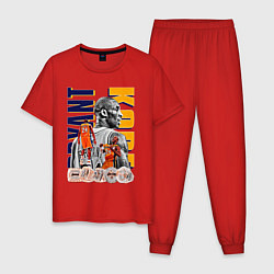Пижама хлопковая мужская Коби Брайант Лейкерс, цвет: красный