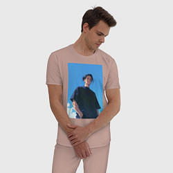 Пижама хлопковая мужская Сугуру Гэто, цвет: пыльно-розовый — фото 2