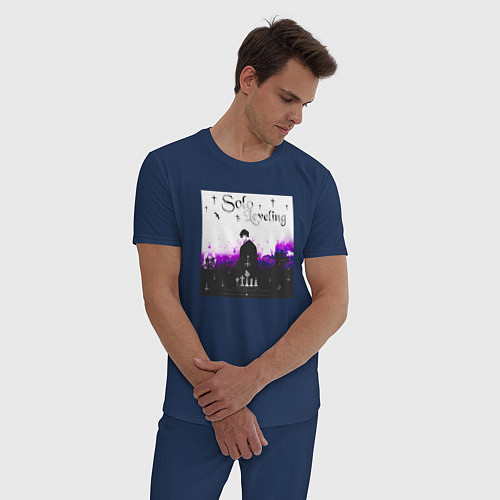 Мужская пижама Одиночное Прокачивание / Тёмно-синий – фото 3