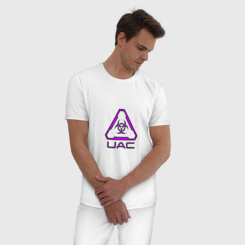 Мужская пижама UAC фиолетовый / Белый – фото 3