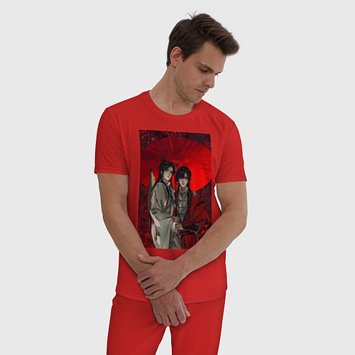 Мужская пижама Благословение небожителей Князь Демонов / Красный – фото 3