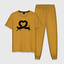 Мужская пижама Love cat