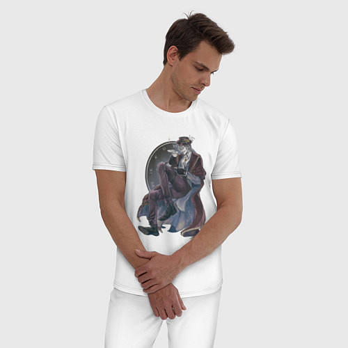 Мужская пижама Повесть о конце света Джек потрошитель / Белый – фото 3