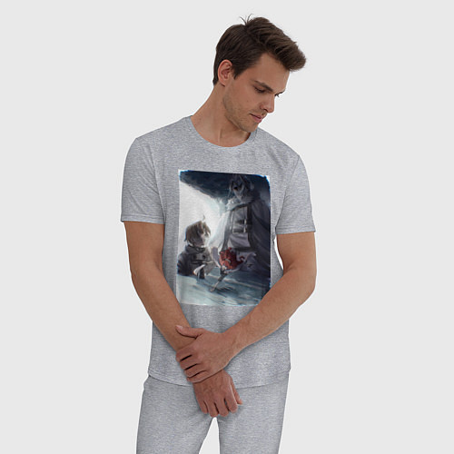 Мужская пижама Безработный Рудеус Грейрат / Меланж – фото 3