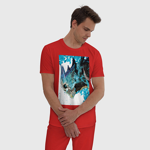 Мужская пижама Кайдзю номер восемь Кафка Хибино гуманоид / Красный – фото 3