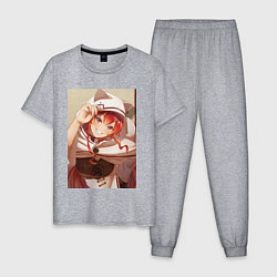 Пижама хлопковая мужская Реинкарнация безработного Эрис Бореас Грейрат кошк, цвет: меланж