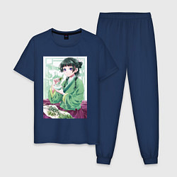 Пижама хлопковая мужская Монолог фармацевта Маомао травница, цвет: тёмно-синий