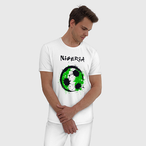 Мужская пижама Сборная Нигерии / Белый – фото 3