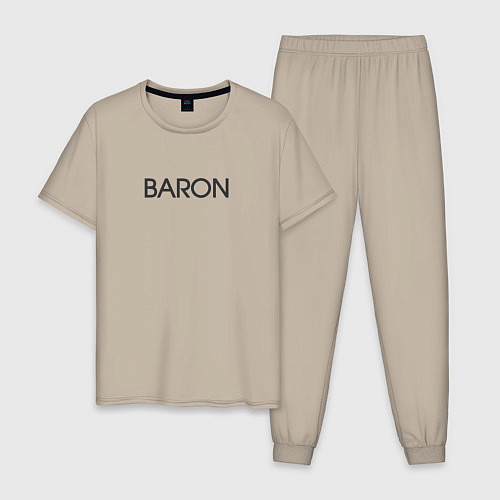 Мужская пижама Baron барон / Миндальный – фото 1