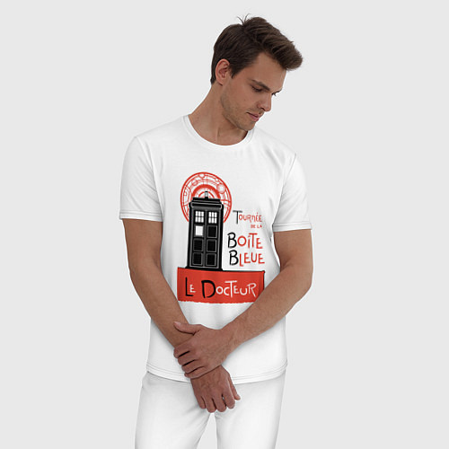 Мужская пижама Le docteur / Белый – фото 3