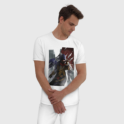 Мужская пижама Мужская футболка Assassins Creed Unity / Белый – фото 3
