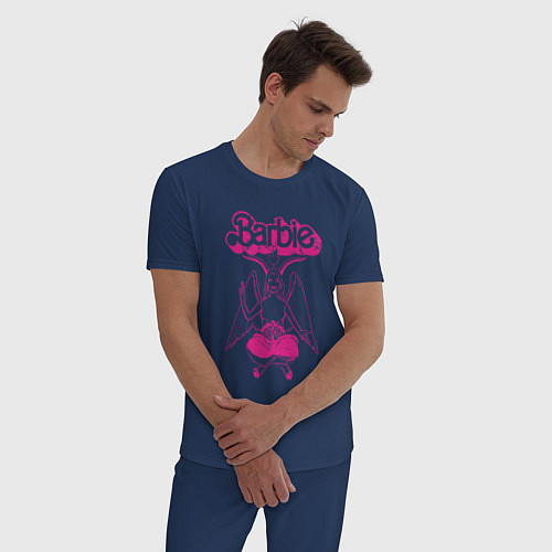 Мужская пижама Барби Бафомет / Тёмно-синий – фото 3