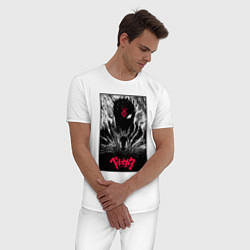 Пижама хлопковая мужская Berserker knight, цвет: белый — фото 2