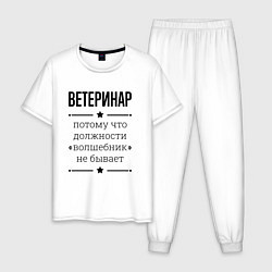Мужская пижама Ветеринар должность волшебник