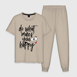 Мужская пижама Do what makes you happy