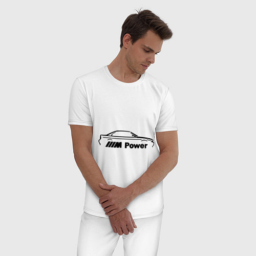 Мужская пижама BMW M Power / Белый – фото 3