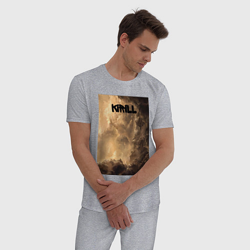 Мужская пижама Kirill небосвод / Меланж – фото 3