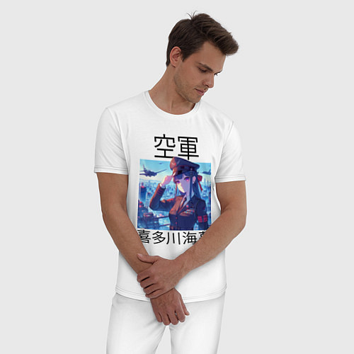 Мужская пижама Marin Kitagawa - air forces / Белый – фото 3