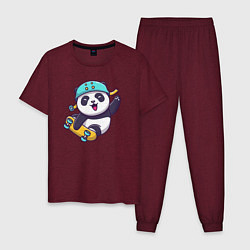 Мужская пижама Skater panda