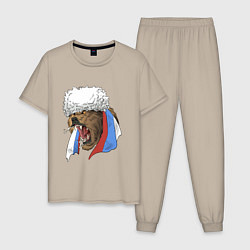 Мужская пижама Русский медведь арт