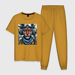 Мужская пижама Tigress girl military pilot