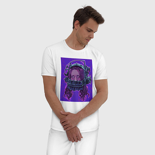 Мужская пижама Аманда Янг / Белый – фото 3