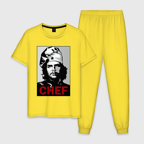 Мужская пижама Че Гевара - шеф повар / Желтый – фото 1