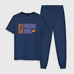 Пижама хлопковая мужская Phoenix Suns play, цвет: тёмно-синий