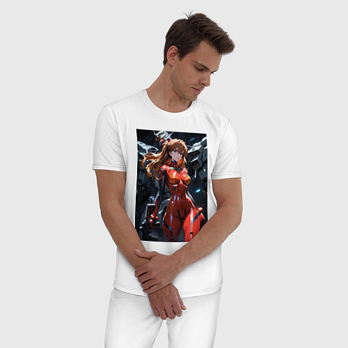 Мужская пижама Аска Лэнгли Евангелион / Белый – фото 3