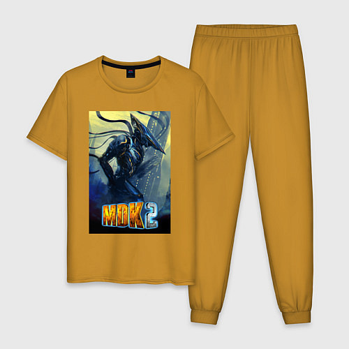 Мужская пижама MDK - Kurt / Горчичный – фото 1