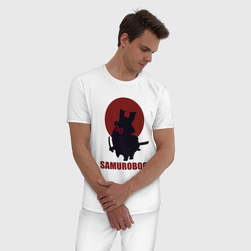 Мужская пижама Банбу самурай / Белый – фото 3