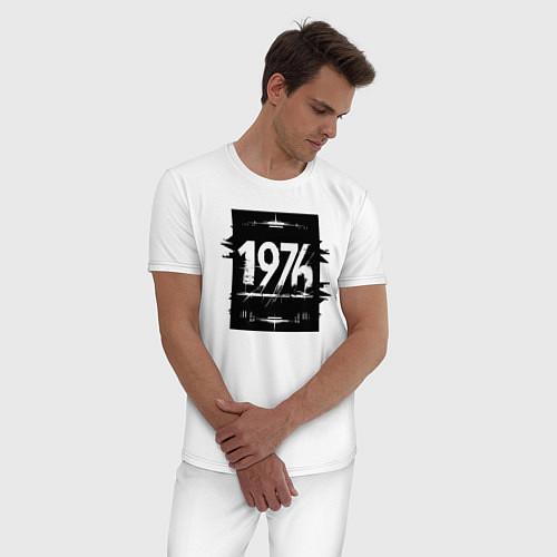 Мужская пижама Черный квадрат 1976 / Белый – фото 3