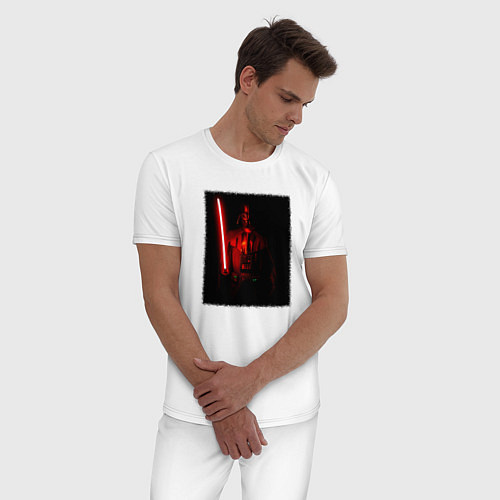 Мужская пижама Вейдер с мечом во тьме / Белый – фото 3