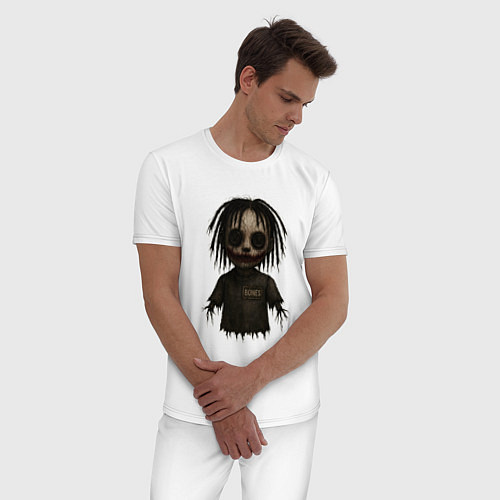 Мужская пижама Bones хоррор кукла / Белый – фото 3