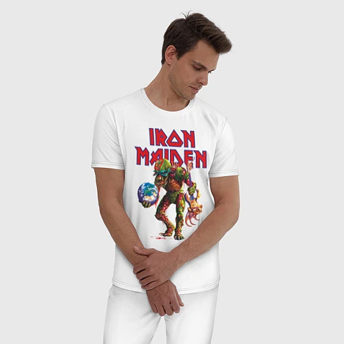 Мужская пижама Iron Maiden / Белый – фото 3