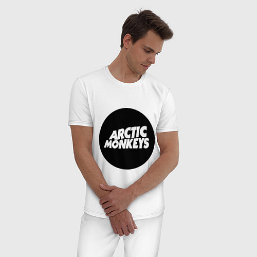 Мужская пижама Arctic Monkeys Round / Белый – фото 3