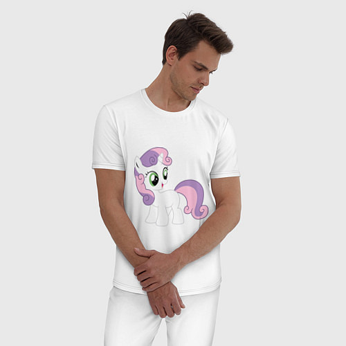 Мужская пижама Пони Крошка Бель / Белый – фото 3