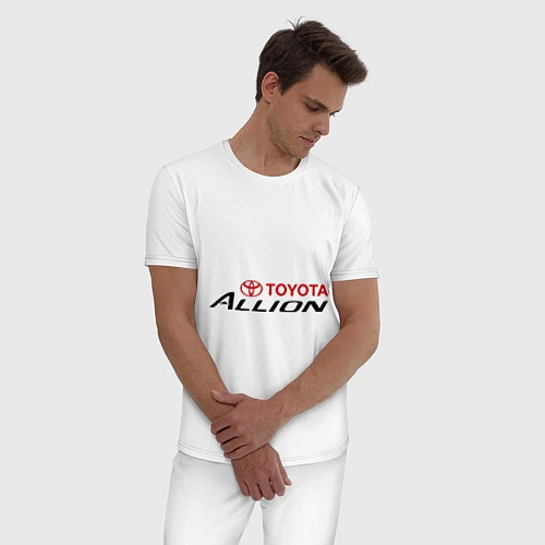 Мужская пижама Toyota Allion / Белый – фото 3