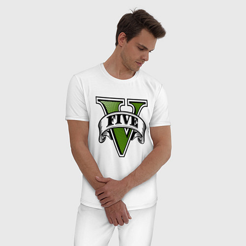 Мужская пижама GTA V / Белый – фото 3