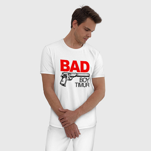Мужская пижама Bad boy Timur / Белый – фото 3