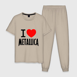 Мужская пижама I love Metallica