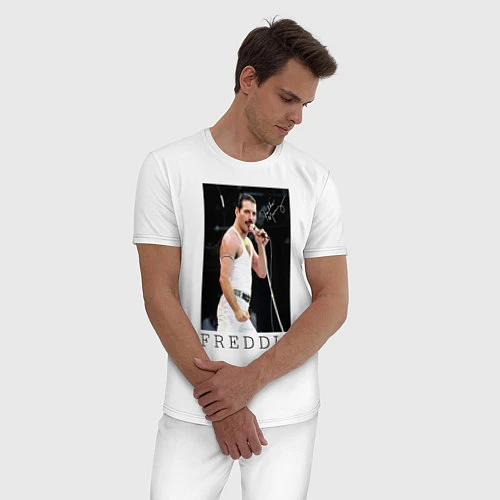 Мужская пижама Queen: Freddie / Белый – фото 3