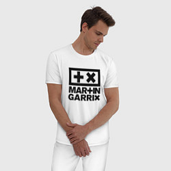 Пижама хлопковая мужская Martin Garrix, цвет: белый — фото 2