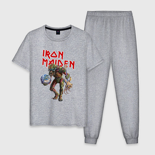 Мужская пижама Iron Maiden: Zombie / Меланж – фото 1