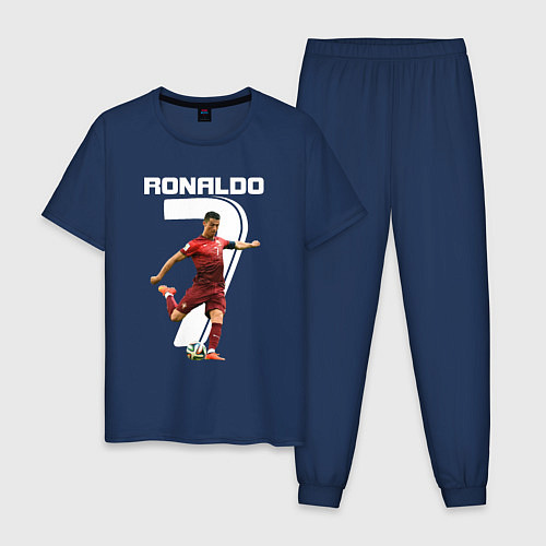 Мужская пижама Ronaldo 07 / Тёмно-синий – фото 1