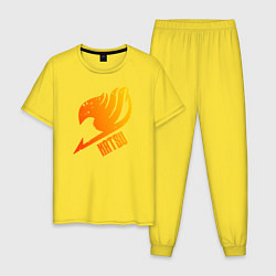 Пижама хлопковая мужская Натсу, цвет: желтый