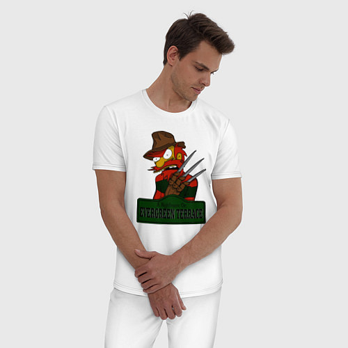 Мужская пижама Freddy: Evergreen Terrace / Белый – фото 3