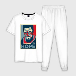 Пижама хлопковая мужская Half-Life: Hope, цвет: белый