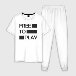 Мужская пижама Free to play