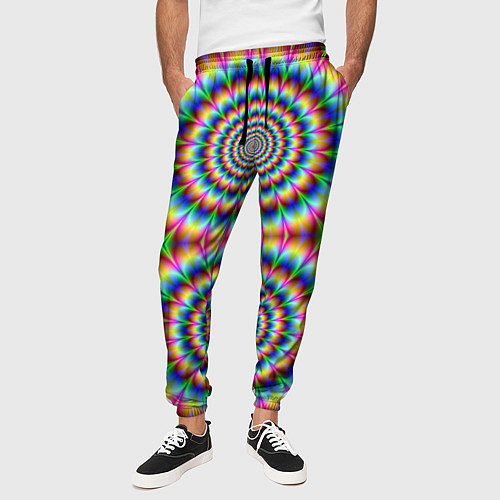 Мужские брюки Grazy fractal / 3D-принт – фото 3